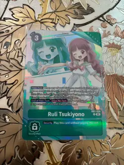 Digimon Card Game Ruli Tsukiyono Alternate Art Foil RB1-034 Premium Heroines Set - Image 1