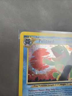 Pokemon TCG Politoed Holo Rare Card 8/75 Neo Discovery Unlimited Edition - Image 2