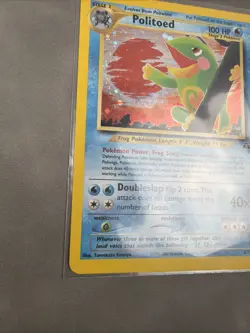 Pokemon TCG Politoed Holo Rare Card 8/75 Neo Discovery Unlimited Edition - Image 5