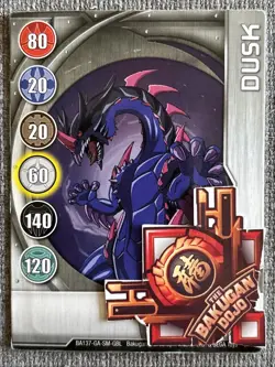 Bakugan Battle Brawlers | Dusk 🥈 Silver Gate Card | Darkus Hydranoid | 5/48 - Image 2