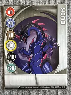 Bakugan Battle Brawlers | Dusk 🥈 Silver Gate Card | Darkus Hydranoid | 5/48 - Image 3