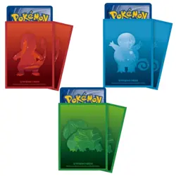 Pokemon Chinese Bulbasaur Charmander Squirtle Card Sleeve Set 64 Pieces Sealed - Image 1