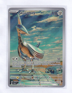 Pokemon TCG Skarmory 209/191 2024 Surging Sparks Illustration Rare Card - NM - Image 1