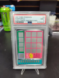 1997 Pokemon Tomy Scratch Cards Wartortle #8 PSA 9 - Image 1