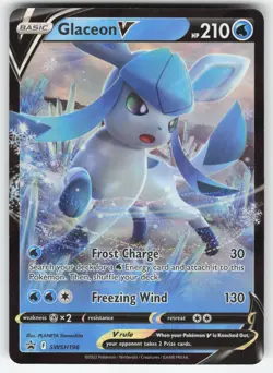 Glaceon V SWSH196 Pokemon TCG Sword & Shield Promo Cards NM - Image 1