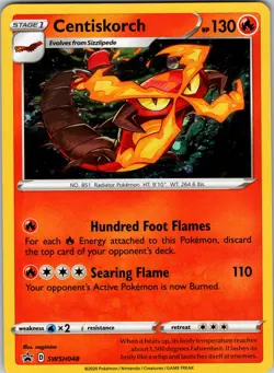 Centiskorch - SWSH048 SWSH: Sword & Shield Promo Cards Pokemon TCG NM - Image 1
