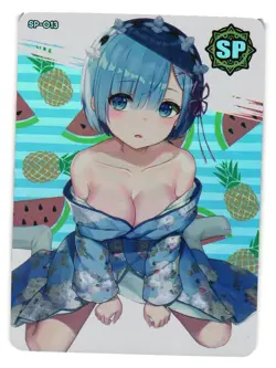 Rem Re:Zero SP SP-013 Girlfriend Profile Goddess Story Anime Custom Card - Image 1