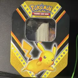 Pokemon TCG Mixed Card Lot 150 Cards w/ Pikachu Tin - Image 2