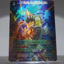 DRAGON BALL SSB VEGETA, LOST KINGDOM'S PRIDE # BT16-052 SPR FOIL CARD - Image 1