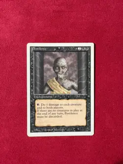 Pestilence - Revised Edition Magic the Gathering MTG 90’s Classic Vintage - Image 1