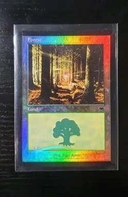 Magic The Gathering Forest Land FOILD - Image 1