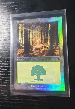 Magic The Gathering Forest Land FOILD - Image 2