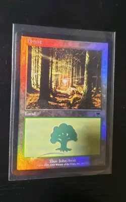 Magic The Gathering Forest Land FOILD - Image 3