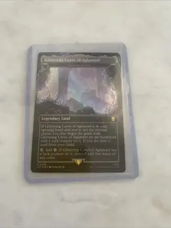 MTG Magic FOIL Glittering Caves of Aglarond BORDERLESS (Gemstone Caverns) 364 NM - Image 1