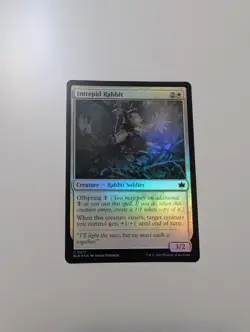 MTG - Intrepid Rabbit (Foil) - Bloomburrow NM/M Condition - Image 1