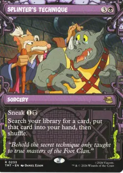 Splinter's Technique (Showcase) R Teenage Mutant Ninja Turtles 233 NM - Image 1