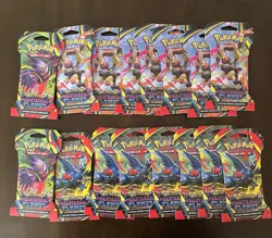 Pokemon TCG - Phantasmal Flames Sleeved Booster Packs LOT Of 16 - Image 1
