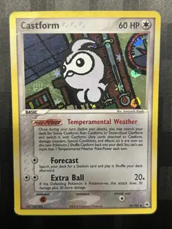 Castform EX Hidden Legends 30/101 Reverse Holo Pokemon TCG MP - Image 1