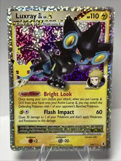 Pokemon Luxray GL LV.X 109/111 Celebrations: Classic Collection Holo - Image 1