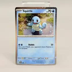 Squirtle 048 Holo 151 Pokemon Cosmo Black Star Promo Scarlet & Violet NM - Image 1