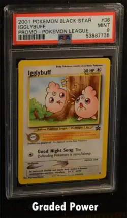 2001 Pokemon League Black Star Promo Igglybuff PSA 9 (7738) #36 - Image 1