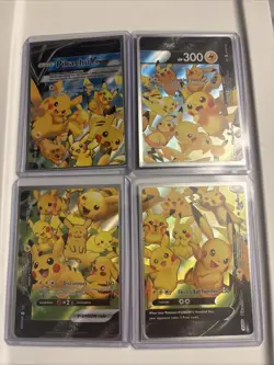 POKEMON! Pikachu V-Union SwSH Black Star Promo Set of 4 - Image 1