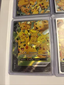 POKEMON! Pikachu V-Union SwSH Black Star Promo Set of 4 - Image 4