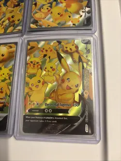 POKEMON! Pikachu V-Union SwSH Black Star Promo Set of 4 - Image 5