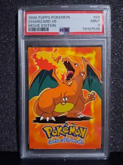 1999 Pokemon Topps Movie Charizard E6 - PSA 9 - Image 1