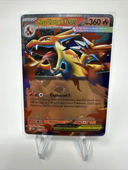 Pokemon Mega Charizard Y ex 030 Mega Evolution Holo Black Star Promo Near Mint - Image 1