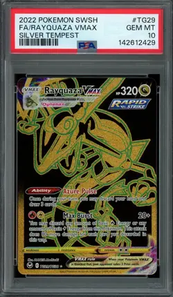 Rayquaza VMAX Pokemon 2022 SWSH Silver Tempest Trainer Gallery TG29/TG30 PSA 10 - Image 1