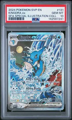POKEMON SVP EN-SV BLACK STAR PROMO # 131 KINGDRA EX PSA 10 - Image 1