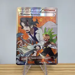 Professor Sycamore 114/114 XY Steam Siege Holo Ultra Rare Full Art Pokemon NM - Image 1