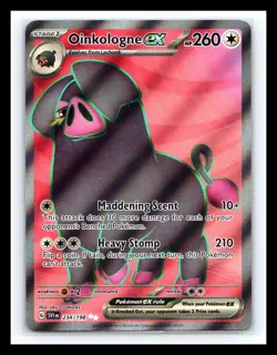💥 Oinkologne ex 234/198 Sv01: Scarlet & Violet Holo Pokemon TCG Full Art - Image 1