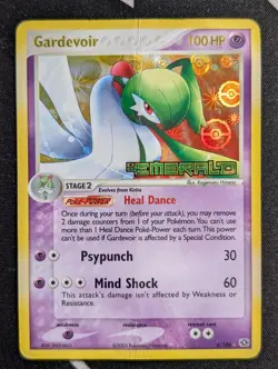 Gardevoir 4/106 Emerald Pokemon HP Reverse Holo DMG CREASE - Image 1