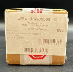 Pokemon TCG English SWSH11 Lost Origin Booster Box Case Sealed - Image 1