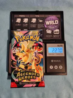 VERY HEAVY!! 🔥 22.70g Pokemon TCG Ascended Heroes Booster (Sealed)✅ GOD PACKUUU - Image 1