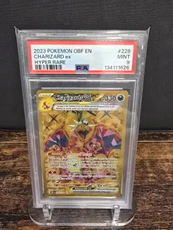PSA 9 2023 POKEMON OBF EN-OBSIDIAN FLAMES | HYPER RARE CHARIZARD EX 228 - Image 1