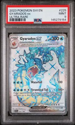 2023 POKEMON SVI EN-SCARLET & VIOLET ULTRA RARE #225 GYARADOS EX PSA 9 - Image 1