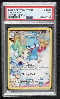 Full Art - Altaria Pokemon Sword & Shield Silver Tempest Trainer Gallery PSA 9 - Image 1