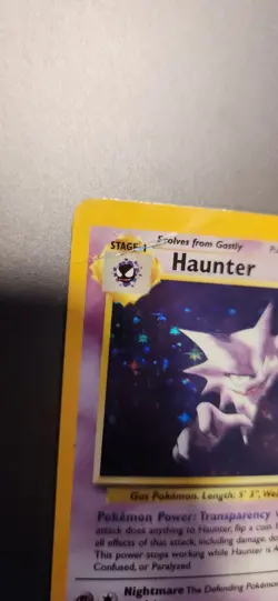 Pokemon TCG Haunter Fossil 6/62 Holo Unlimited Rare - HP/Damaged - Image 2