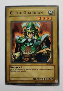 Celtic Guardian LOB-EN007 Unlimited Super Rare Legend of Blue Eyes Yu-Gi-Oh! #1 - Image 1