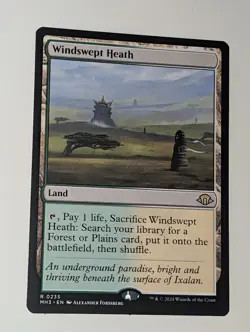 MTG Modern Horizons 3 - Windswept Heath #235 - Rare Land MH3 - NM / Mint - Image 1