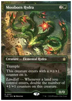 Foundations #337 Mossborn Hydra (Borderless) - Image 1