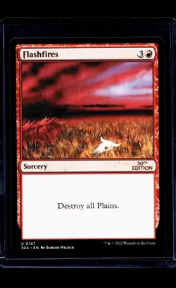 2022 MTG Magic The Gathering 30A 30th Anniversary Edition #147 Flashfires - Image 1