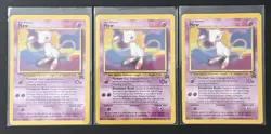 2000 POKEMON BLACK STAR PROMO NON HOLO MEW X3 NM SET 🔮 - Image 1