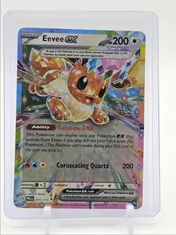 EEVEE EX 2025 POKEMON PRISMATIC EVOLUTIONS DOUBLE RARE 075/131 Q5346 - Image 1