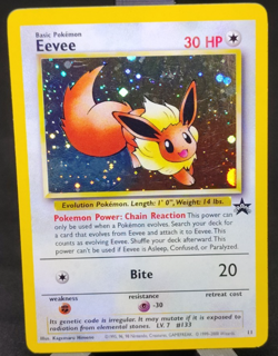 1999 Pokemon Eevee 11 Black Star Promo WOTC Holo Rare NM Vintage - Image 4