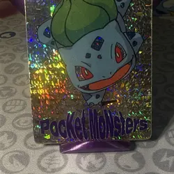 Vintage Vending Prism Bulbasaur Pocket Monsters Pokemon Sticker/Card #1149 - Image 3