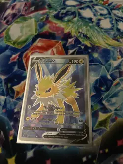 Jolteon V Full Art 177/203 Ultra Rare Evolving Skies Pokemon TCG Mint - Image 1